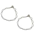 Womens Summer Fashion Ankle Bracelets Pair Handmade Foot Jewelry 10.25 inches (sanklt118)