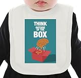 Think outside of the box ネクタイを有する有機ビブ Medium