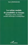 La notion modale de possibilité en basque : Morphologie, syntaxe, sémantique, variations diachronique et sociolinguistique