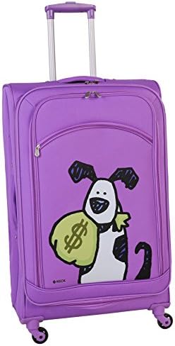 Ed Heck Money Doggie Spinner Luggage 28 Inch, Purple, One Size