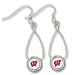 University of Wisconsin French Loop Earrings NCAA