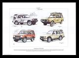 Land Rover Discovery - 3-door, Camel Trophy, XS, Third Generation - Art Print