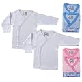2-Pack Long Sleeve Side Snap Shirts, Blue, 6-9 months
