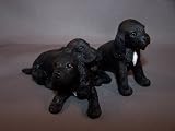 Cocker Spaniel Pups Black Dog Figure Dogs & Pups Galore Figurine