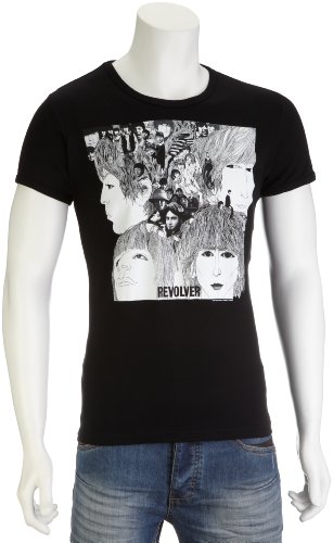 Logoshirt Beatles – Revolver Logo Men’s T-Shirt Black X-Large