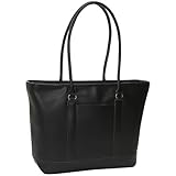Heritage Women's Leather Zip Top Computer Tote