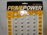 Assorted Watch Button Cells 40 batteries on Card AG1/364/AG3/392/AG4/377/AG5/393/AG12/386/AG13/357/LR44