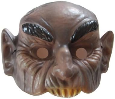 DeHappiness-Villain Bastard Half Mask Bad Man's Mask Scary Halloween Cosplay for Adults Masquerade