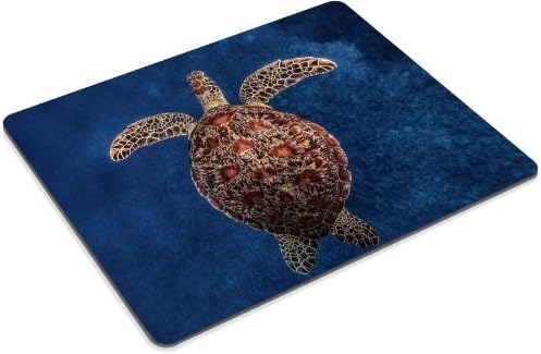 Animal Wildlife Ocean Sea Turtle Red Coral Underwater Mouse Pads Customized Made to Order Support Ready 9 7/8 Inch (250mm) X 7 7/8 Inch (200mm) X 1/16 Inch (2mm) High Quality Eco Friendly Cloth with Neoprene Rubber Luxlady Mouse Pad Desktop Mousepad Laptop Mousepads Comfortable Computer Mouse Mat Cute Gaming Mouse pad