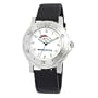 NFL Men's BO20010 Denver Broncos "Team Player" Black Leather Watch