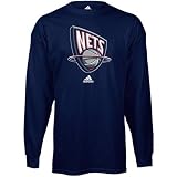 New Jersey Nets adidas Primary Logo Long Sleeve T-Shirt