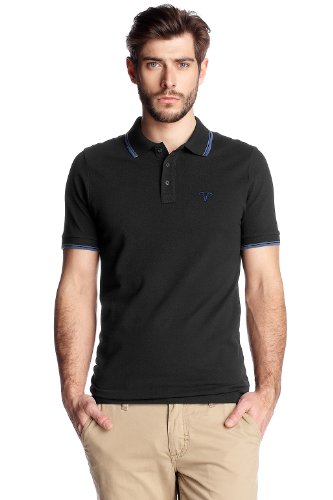 Herren Poloshirt N36623, Gr. 48 (M), Schwarz (black 001) Preisvergleich