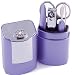 5 Piece Manicure Set With Swarovski Elements in Case - Lilac