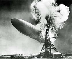 Hindenburg Disaster B&W 8x10 Photo
