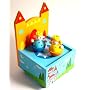 Childrens clockwork wooden music box - fairytale castle - love story tune