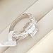 Fashion Plaza Women's Crystal Engagement Wedding Spark Ring R023