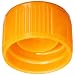 Chemglass CLS-3004-014 Microtube Closure with Lip Seal, Orange (Pack of 1000)