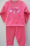 Daisy Girl, Girl Size 3t, Crew, Pink Fleece Full Sleeve Top and Pajamas