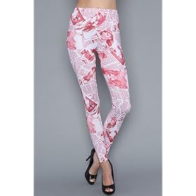 Buy *NYC Boutique The Extra Extra Legging in Red,Leggings for Women