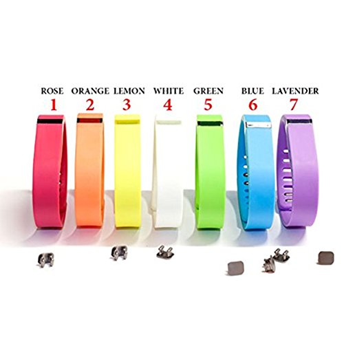 Pengaz Replacement Summer Vivid Color Wristband with Clasp for Fitbit Flex Activity and Sleep Tracker