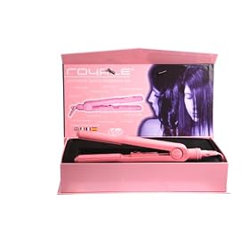 New Royale Pink 1" Tourmaline Ceramic Flat Iron/ Hair Straightener (Royal)