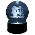 Notre Dame Logo Etched In Crystal Ball