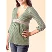 A Pea in the Pod: 3/4 Sleeve Deep V-neck Tie Detail Maternity T Shirt