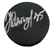 Nikolai Khabibulin Autographed Hockey Puck, Edmonton Oilers, Winnipeg Jets, Tampa Bay Lightning, Proof Photo