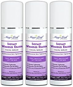 PACK OF 3 Instant Wrinkle Eraser Facial Serum - Anti-wrinkle, Firming Tightening Fine Lines Eye &amp; Face Cream, Wrinkle Filler