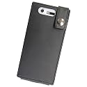LOAS docomoスマートフォンMEDIAS N-04C専用PUレザーケース ブラック SMC-NL02BK