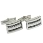 Sterling Silver Cufflinks Garnet Gemstone - Gift for Him (cflng233)