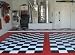 Garage Floor Tiles in Checker Pattern 40 sq.ft. Complete Kit.