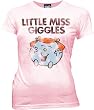 Junk Food Little Miss Giggles Light Pink Juniors/Ladies T-Shirt Tee