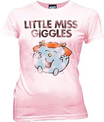Junk Food Little Miss Giggles Light Pink Juniors/Ladies T-Shirt Tee