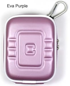Cool Camera Case for Casio Exilim EX-Z400 EX-Z270 EX-S5 EX-S12 EX-FS10 EX-FC100 (Eva Purple)
