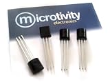 microtivity Pack of 4 2N2222 NPN Bipolar Amplifier/Switching Transistors