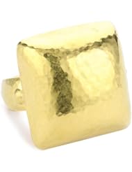 GURHAN "Dome" Graduated Shank Medium Domed Square Ring, Size 7