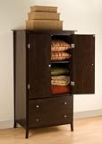 Prepac Manhattan Espresso 2-Drawer Armoire