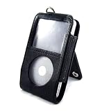 iPod Video Leather Stand with Belt Clip Case fits, 60GB, 80GB, Classic 80GB, 160GB, 5G, 5.5G, 6G, 80G, 160G (More Colors Available) MP3 Player Not Included