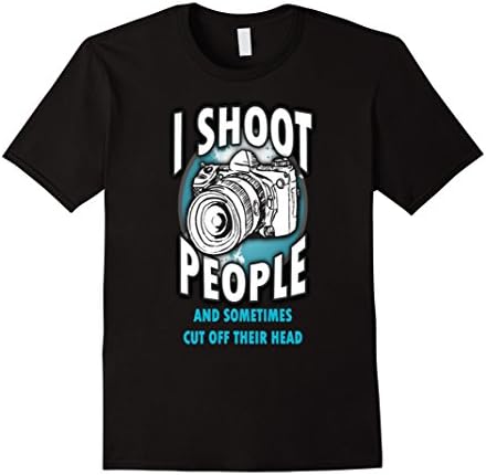 Men's I Shoot People, Photography T Shirt Medium Black