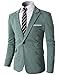 H2H Mens Single Breasted Slim Fit Blazer with Various Color