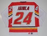 Jarome Iginla Calgary Flames Starter Rookie Jersey Size Large New - XX-Large