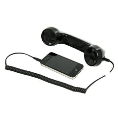 LEICKE Retro Telefonh�rer Handset Headsets Mikrofon f�r Smartphones und Handys Tablet PC - 3,5 mm Klinken-Stecker - schwarz gl�nzend z.B f�r Apple iPad 3 Wifi + 3G 16, 32, 64 GB iPhone 4s 5 Samsung Galaxy Tab 7 8,9 10,1 Samsung S II i9100 i9000 Galaxy Tab, Galaxy note 10,1 nexus HTC Sensation HTC Desire HD Dockingstation Dock | Gewinnaktion im April: 90% Gewinnchance auf ein SmartPencil (Touschscreen Stift) von LEICKE