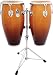 Toca Elite Pro Wood Conga Set with Stand Box 1, Crimson Maple Fade