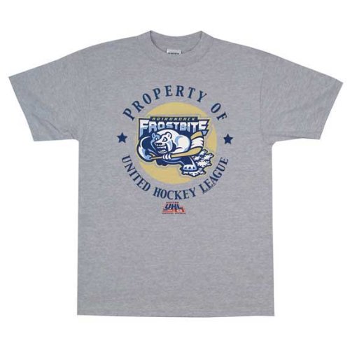 Adirondack Frostbite Hockey Property Of UHL T-Shirt - Heather Grey