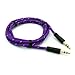 SELNA Purple Tangle Free Braided Wire Car Audio Stereo Aux Cable Auxiliary Adapter for Verizon HTC One Max - Verizon HTC One Mini 2 - Verizon HTC One Remix - Verizon HTC Rezound - Verizon HTC Rhyme - Verizon HTC Windows Phone 8X RS.1549.00