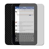 Skinomi TechSkin - Black Carbon Fiber Film Shield & Screen Protector for Viewsonic Viewpad 7