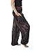 Lannaclothesdesign Women's Smocked Waist Boho Flowy Yoga Harem Pants Hippie Clothes