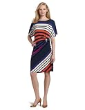 Calvin Klein Women's Buckle Draped Print Dress