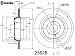 Automotive : Brembo 25528 Rear Disc Brake Rotor